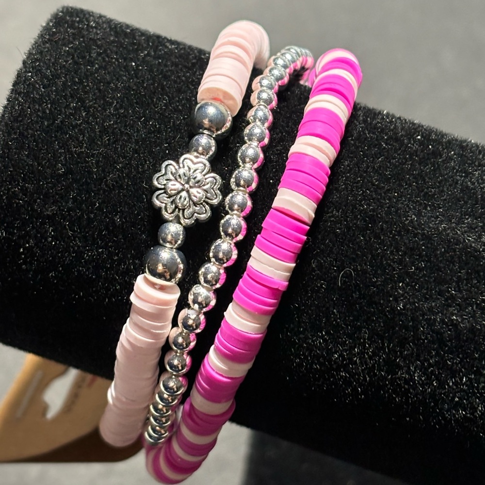 🐠 Flower pink bracelet